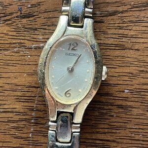 Seiko Gold-Tone Oval Women's Watch